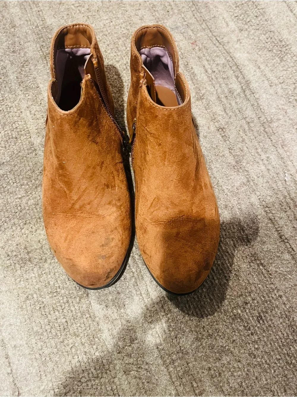 Cat & Jack kids Suede Ankle Boots in Brown and Black